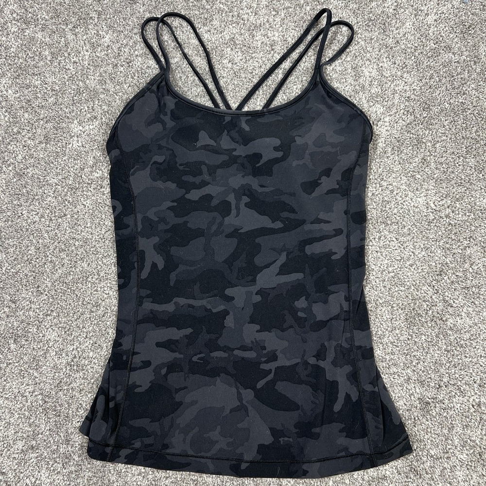 Lululemon Camo Free To Be Tank *Nulu Incognito Camo Multi Gray Top Sz 6? See Pic